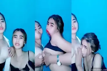 ABG Lesbi Adu Toket Gede, Jilatin Memek Sampe Squirt!