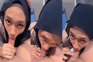 Bokep Jilbab Binal Sepong Kontol Gede dan Ngentot Brutal, Dua Mosi dalam Satu Sesi